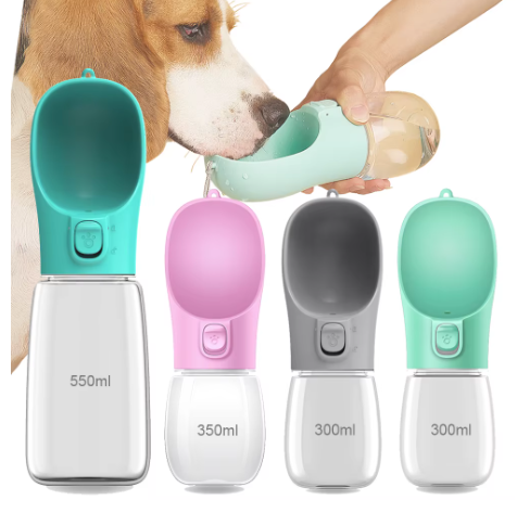 Gourde Portable pour Chien – Bouteille d’Eau avec Bol Intégré