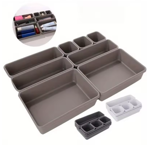 Organisateurs de Tiroir Modulables – Boîtes de Rangement Multi-Compartiments