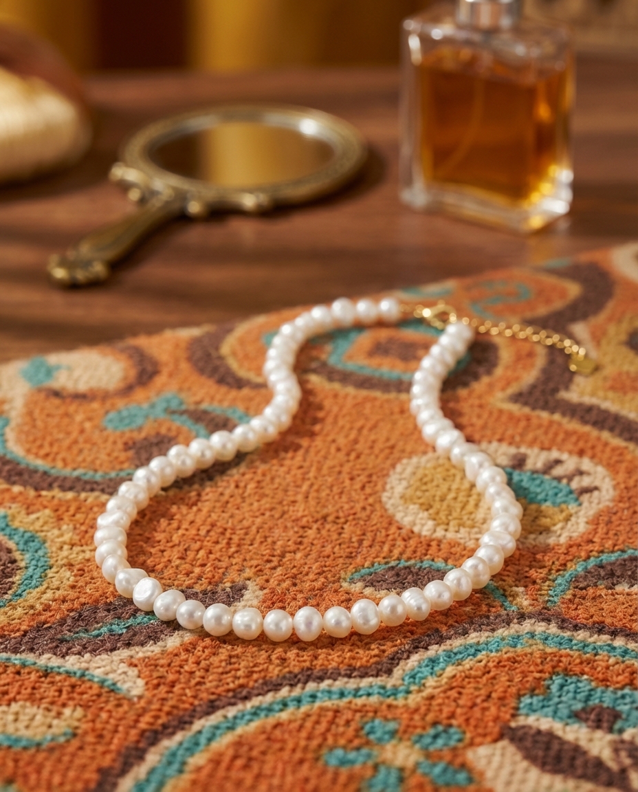 PEARLÉVA™ – Collier Choker en Perles Baroques Naturelles